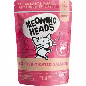 Meowing Heads - kapsička pro kočky - Losos + Kuře + Hovězí 100g