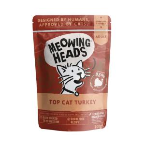 Meowing Heads - kapsička pro kočky - Krůta + Hovězí + Kuře 100g