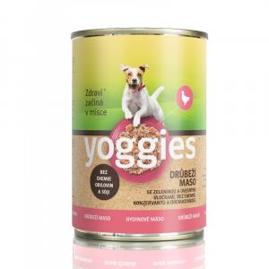 Yoggies konzerva drůbeží maso se zeleninou a ovesnými vločkami 400g