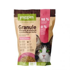 Yoggies - granule s kuřecím masem a probiotiky pro kočky 1,2kg