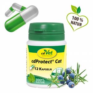 cdVet Odčervovací byliny pro kočky - 12 kapslí