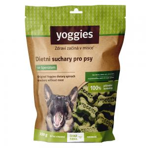 Yoggies dietní suchary pro psy bez masa a lepku se špenátem 150g