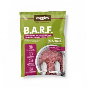 Losos, kůň, krůta s probiotiky a kloubní výživou 500g YOGGIES