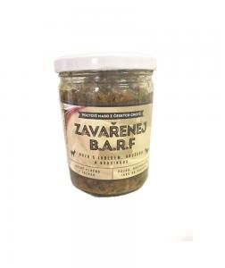 Zavařenej B.A.R.F. – Koza s jablkem,hruškou a brusinkou 375g