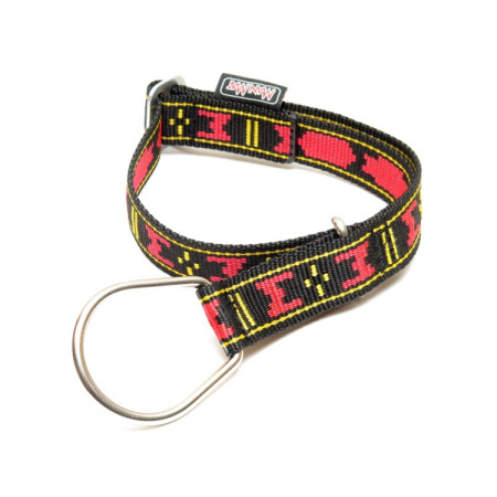 ManMat Obojek POLAR polostahovací, červená+černá