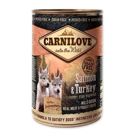 Carnilove Wild Meat Salmon & Turkey for Puppies 400g