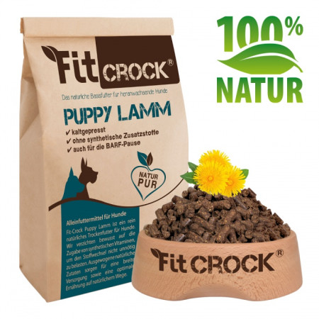 Lisované granule Fit-Crock Štěně Jehněčí 10 kg