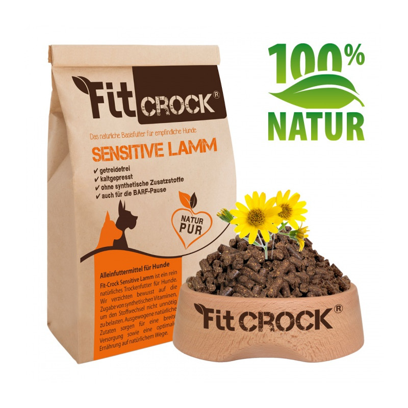 Lisované granule Fit-Crock Sensitive Jehněčí MAXI 10 kg
