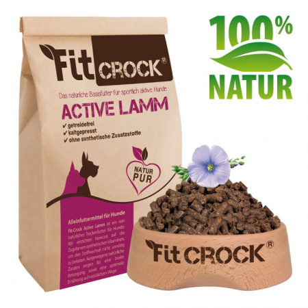 Lisované granule Fit-Crock Active Jehněčí MAXI 10 kg