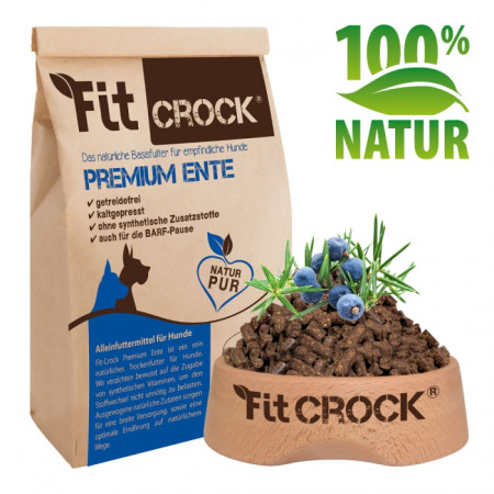 Lisované granule Fit-Crock Premium Kachní MINI 10 kg