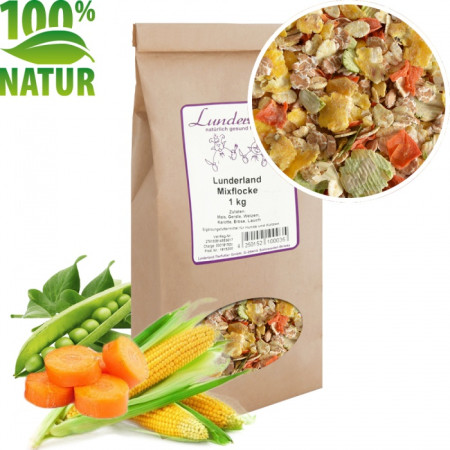 Lunderland Vločkový mix + 30 % zeleniny 1 kg