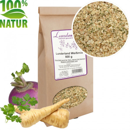 Lunderland Zelenina pro psy a kočky - Bílá směs - 100% bez obilnin 1kg