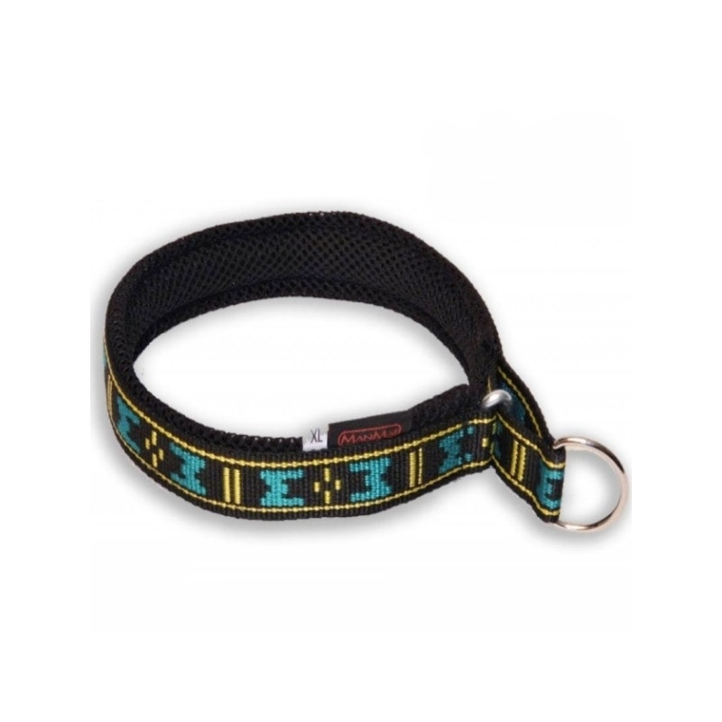 ManMat Obojek polstrovaný B : modro-černá vzor M-M