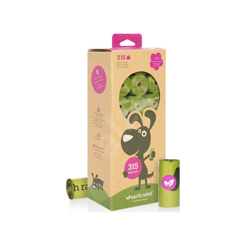 Sáčky na psí exkrementy Earth Rated s vůní levandule 1 role