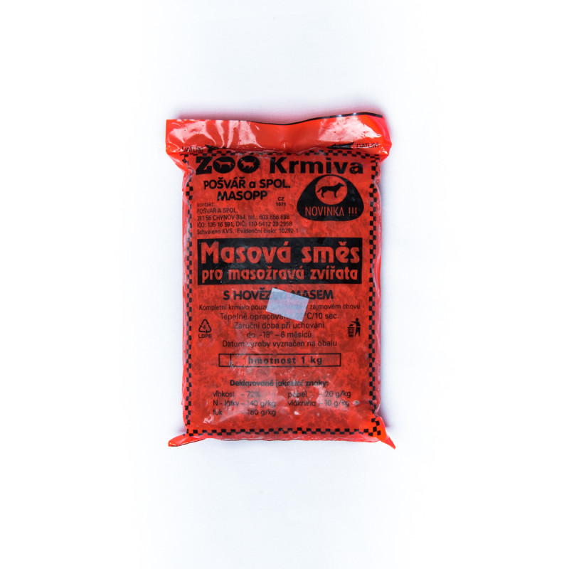 Hovězí + drůbeží mleté 2kg - POŠVÁŘ