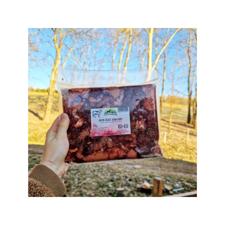 Hovězí droby mleté 1kg - U DVOU KRKOVIČEK