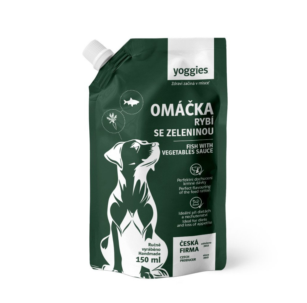 Yoggies omáčka s rybou a zeleninou 150ml