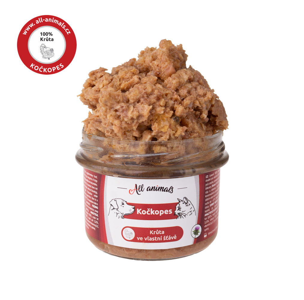 AA - Monoprotein Krůta ve vlastní šťávě 200g