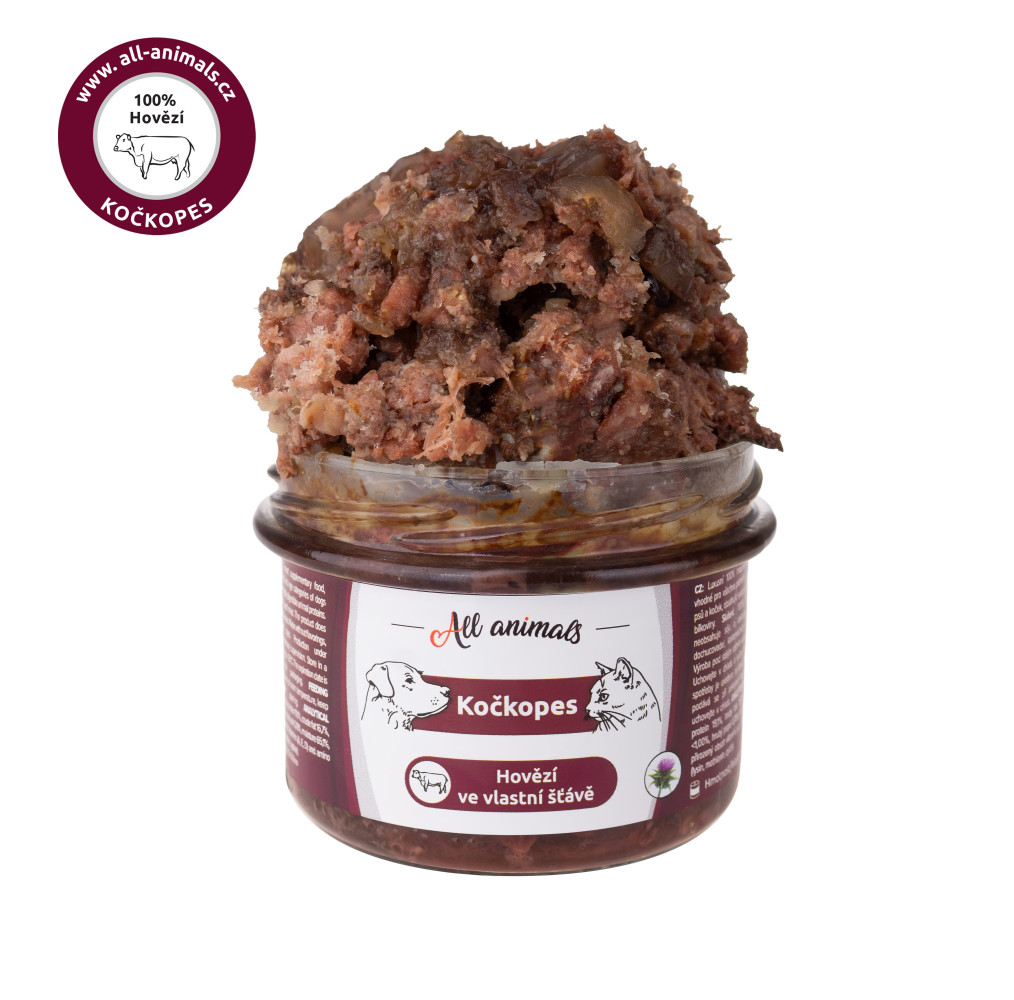 AA - Monoprotein Hovězí ve vlastní šťávě 200g