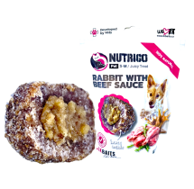 NUTRIGO - Králík s hovězí omáčkou S/M 150g