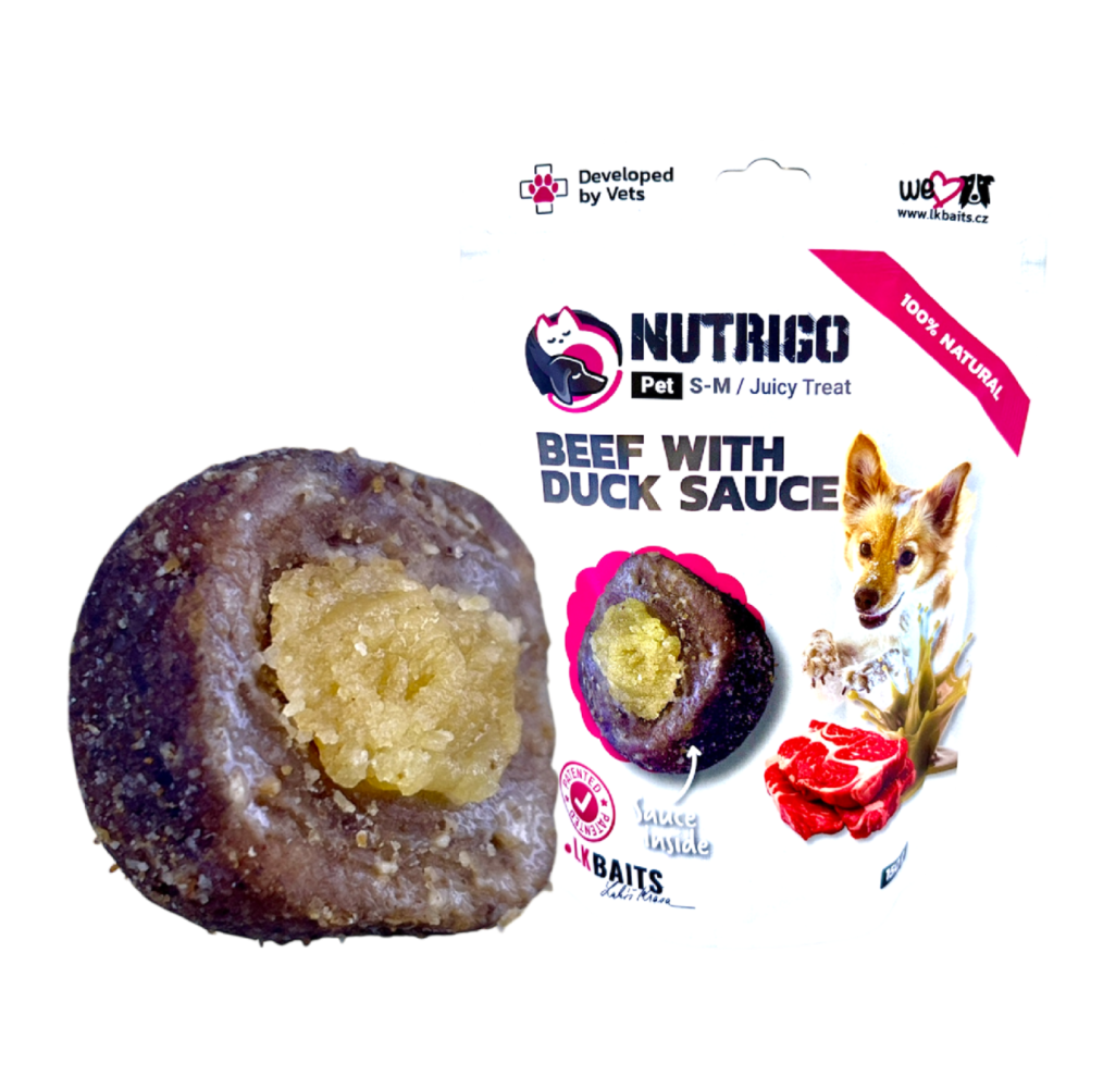 NUTRIGO - Hovězí s kachní omáčkou S/M 150g